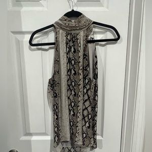 Joie Erola snakeskin halter tank top